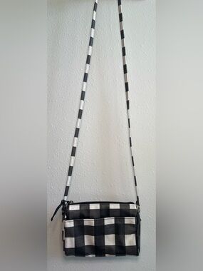 Sonoma Black and White Check Crossbody Bag